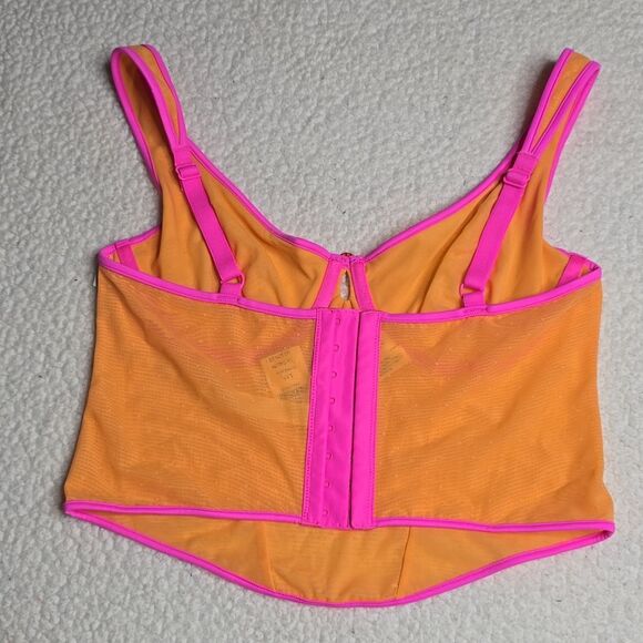 1322 NWT Victoria's Secret PINK Wink Charmed Fruit Corset Top Large - Picture 4 of 8